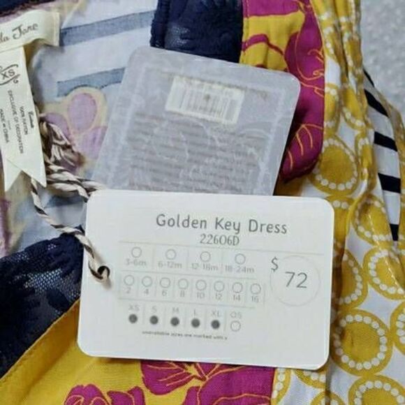Matilda Jane Once Upon A Time Golden Key Dress Women's Size XS NWT - Picture 9 of 9